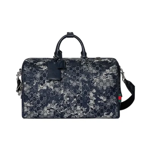 Gg Denim Duffle Bag