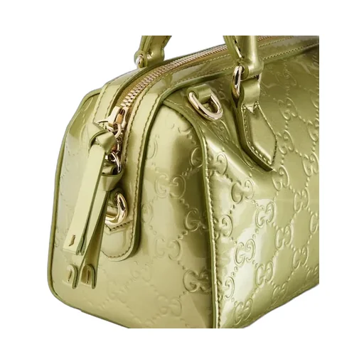 Gg Emblem Small Boston Bag