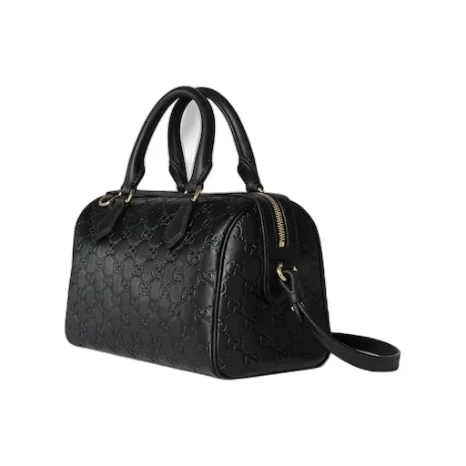 Gg Emblem Medium Boston Bag