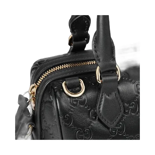 Gg Emblem Small Boston Bag