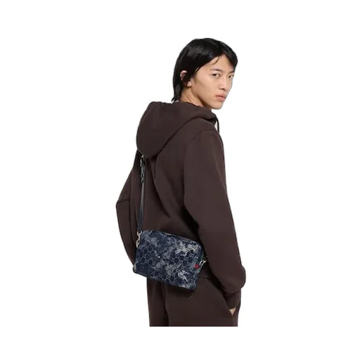 Gg Denim Small Crossbody Bag