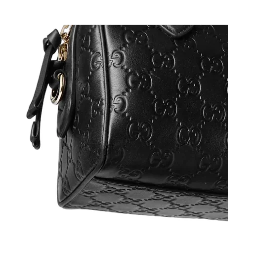 Gg Emblem Small Boston Bag
