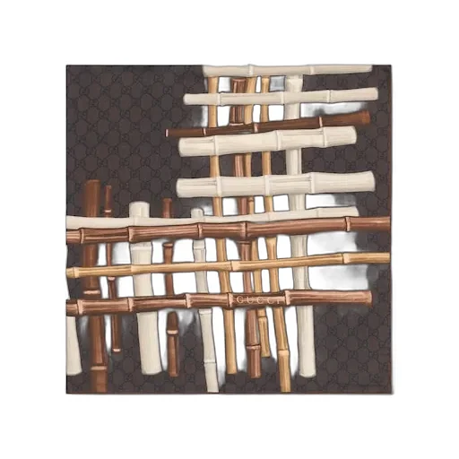 Printed Silk Twill Carré