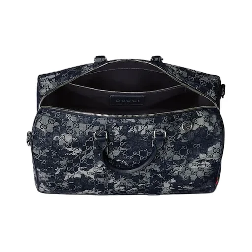 Gg Denim Duffle Bag