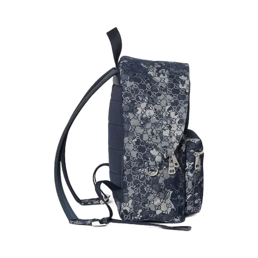 Gg Denim Large Backpack