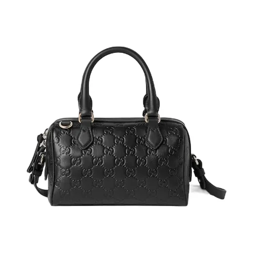 Gg Emblem Small Boston Bag