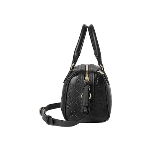 Gg Emblem Small Boston Bag