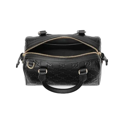 Gg Emblem Small Boston Bag