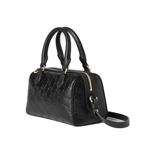 Gg Emblem Small Boston Bag