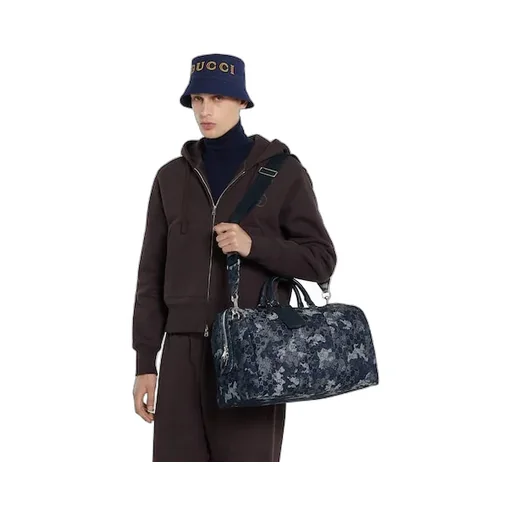 Gg Denim Duffle Bag