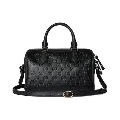 Gg Emblem Medium Boston Bag