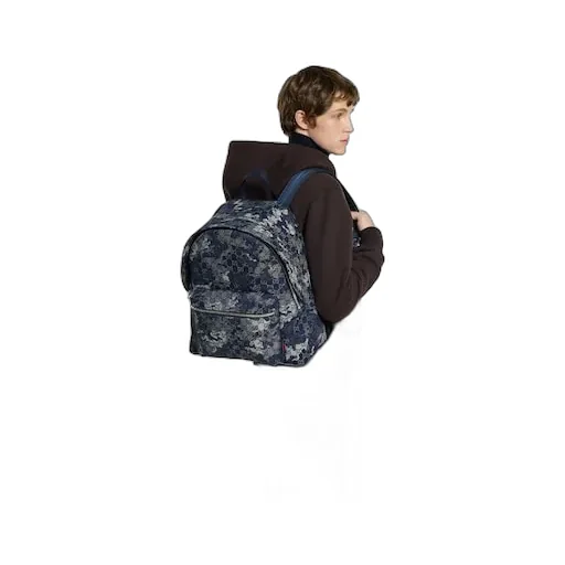 Gg Denim Large Backpack