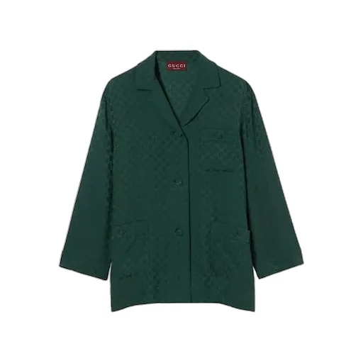 Gg Silk Jacquard Shirt