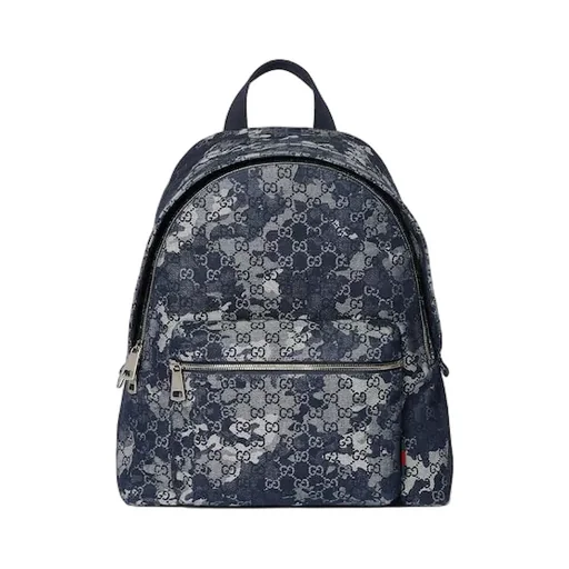 Gg Denim Large Backpack