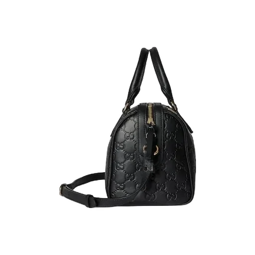 Gg Emblem Medium Boston Bag