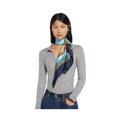 Printed Silk Twill Carré