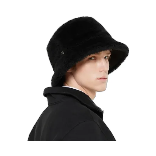 Cotton Shearling Bucket Hat