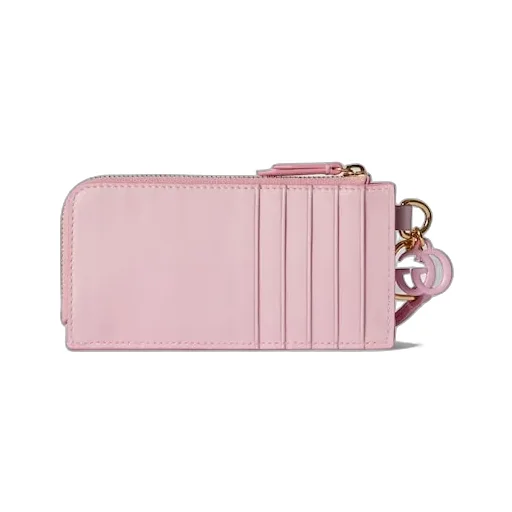Card Case With Double G Charm