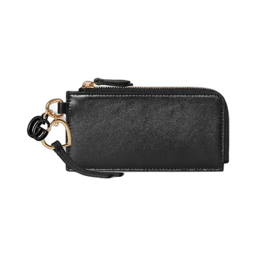 Card Case With Double G Charm