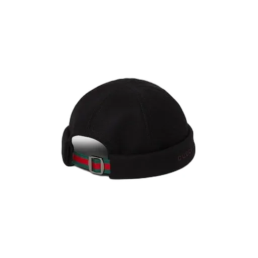 Wool Hat With Embroidery