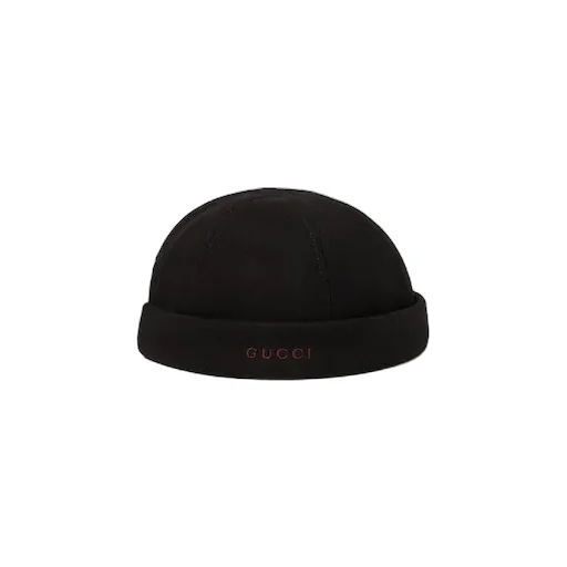 Wool Hat With Embroidery