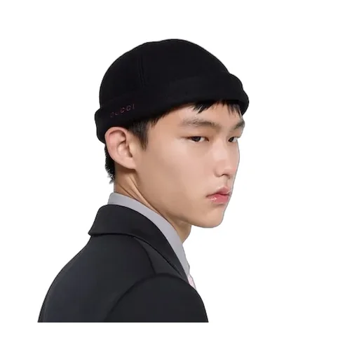 Wool Hat With Embroidery