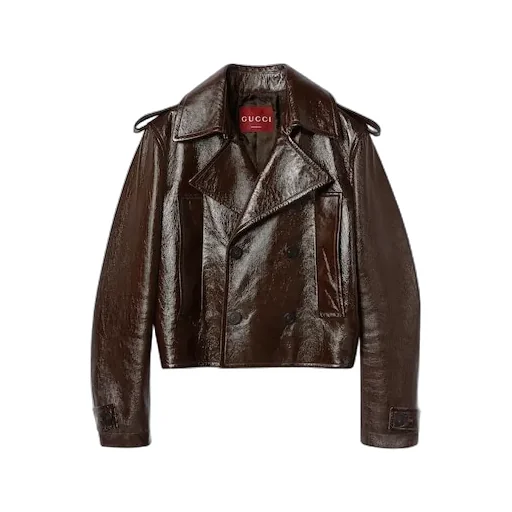 Shiny Leather Biker Jacket