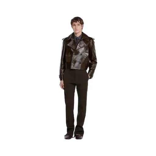 Shiny Leather Biker Jacket