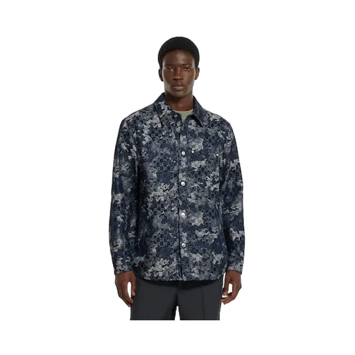 Gg Jacquard Denim Shirt