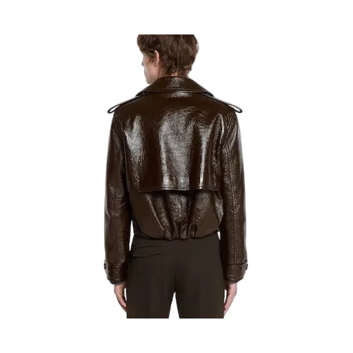 Shiny Leather Biker Jacket