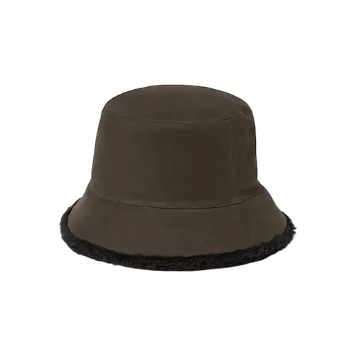 Cotton Shearling Bucket Hat