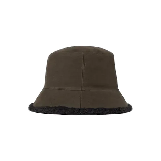 Cotton Shearling Bucket Hat