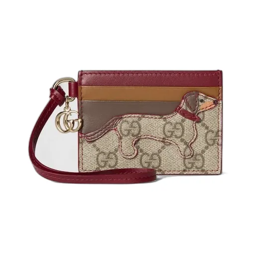 Card Case With Double G And Dog