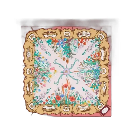 Printed Silk Twill Carré