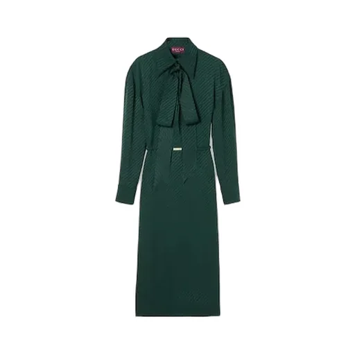 Interlocking G Silk Jacquard Dress