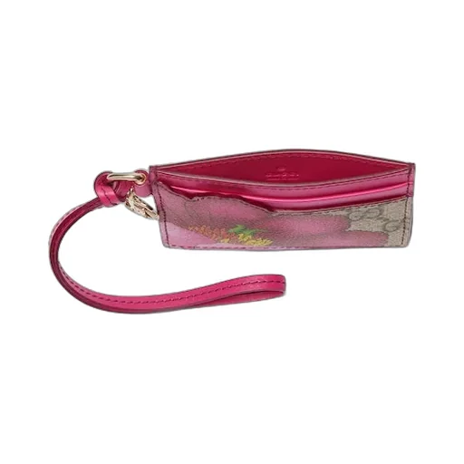 Floral Card Case With Double G