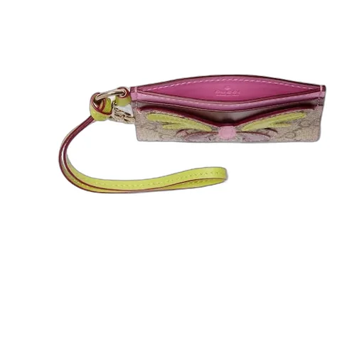 Card Case With Double G And Butterfly