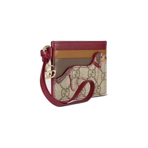Card Case With Double G And Dog