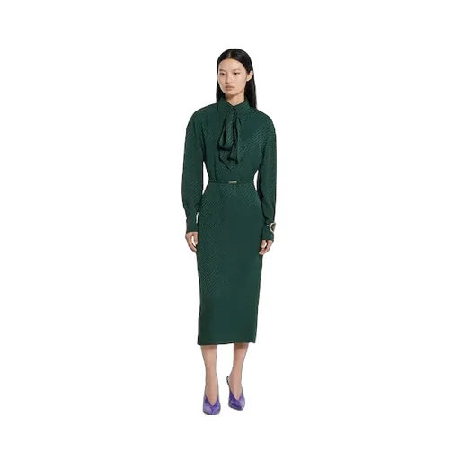 Interlocking G Silk Jacquard Dress