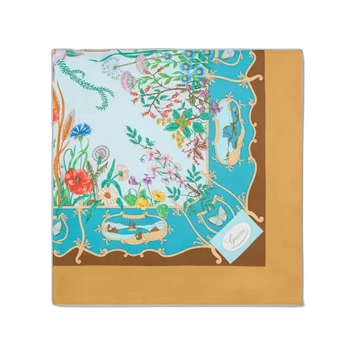 Printed Silk Twill Carré