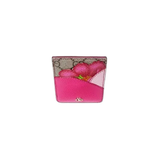 Floral Card Case With Double G