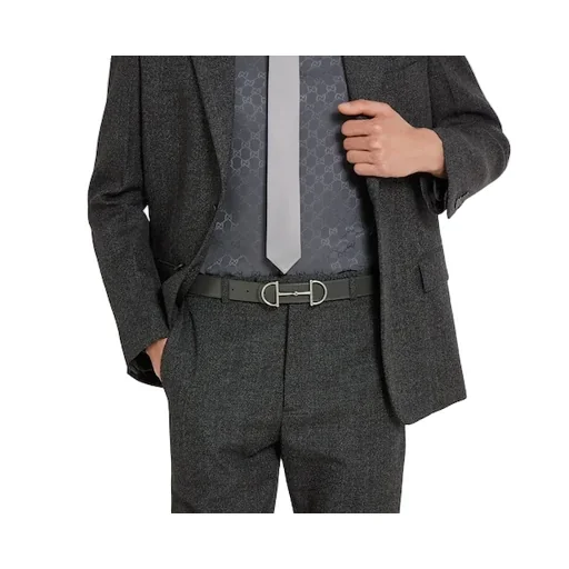 Reversible Leather Belt With Horsebit