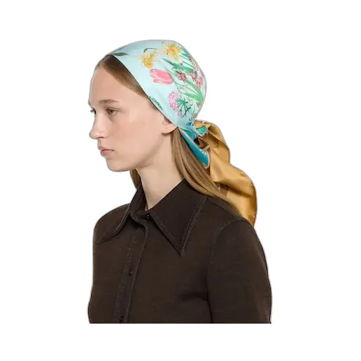 Printed Silk Twill Carré