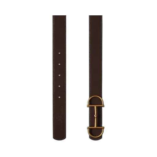 Reversible Leather Belt With Horsebit