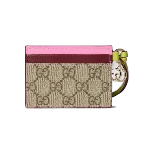 Card Case With Double G And Butterfly