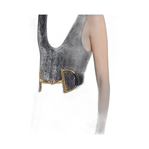 Wide Belt With Oversized Horsebit