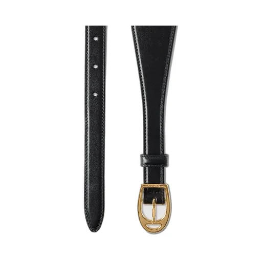 Wide Belt With Oversized Horsebit