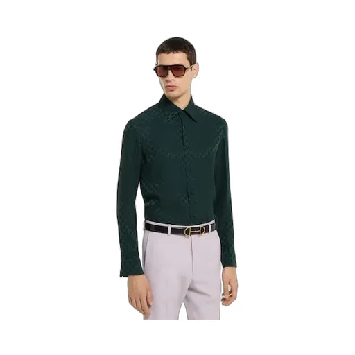 Gg Silk Jacquard Shirt