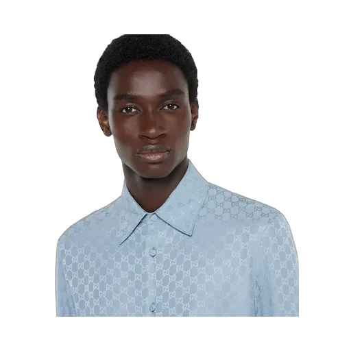 Gg Silk Jacquard Shirt
