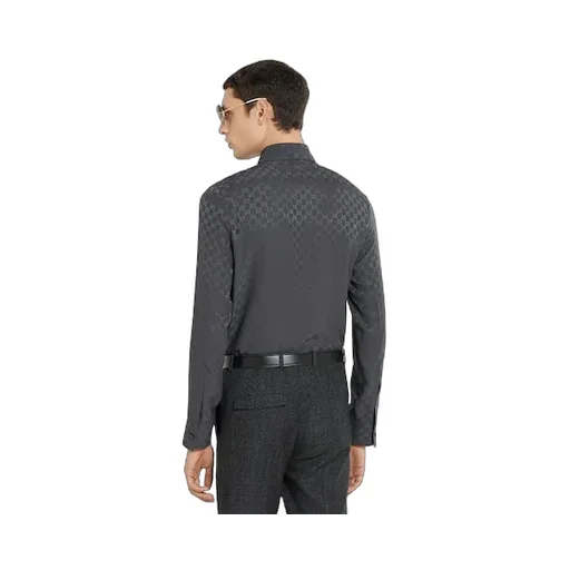 Gg Silk Jacquard Shirt